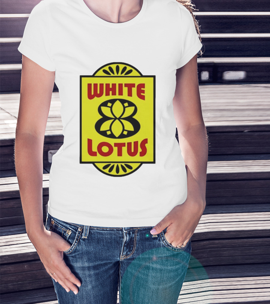 White Lotus Retro Motel Sign T-Shirt