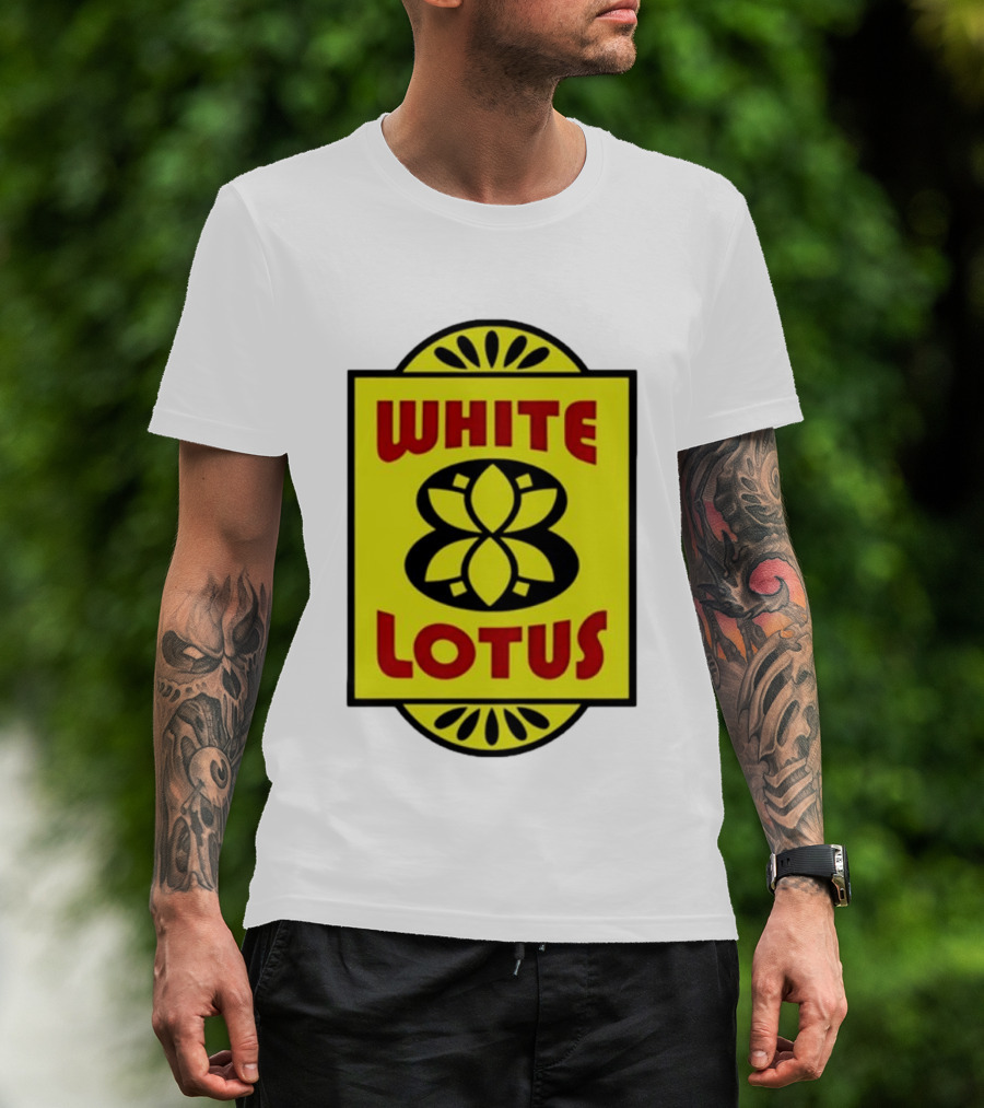 White Lotus Retro Motel Sign T-Shirt