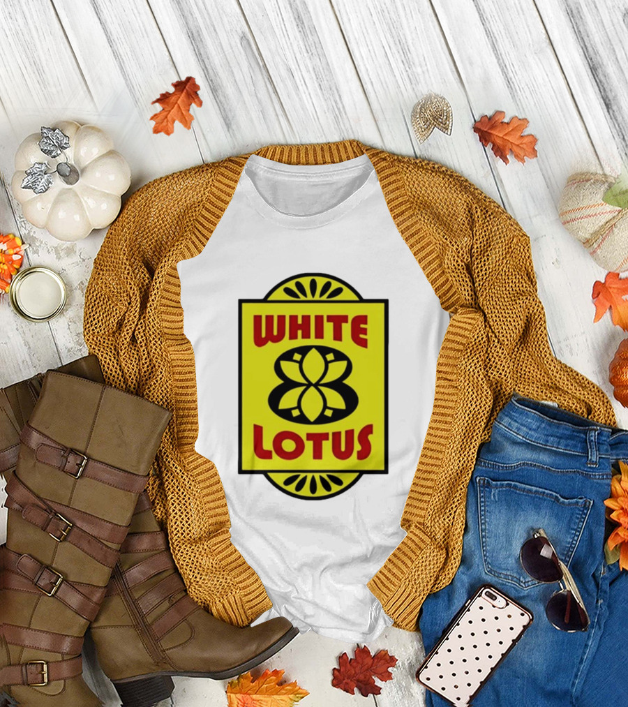 White Lotus Retro Motel Sign T-Shirt