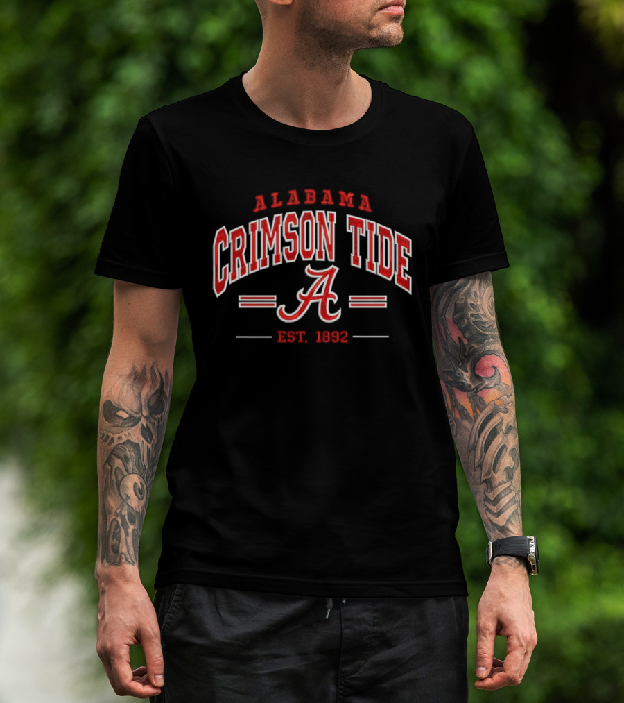 Alabama Crimson Tide Established 1892 NCAA College Football T-Shirt