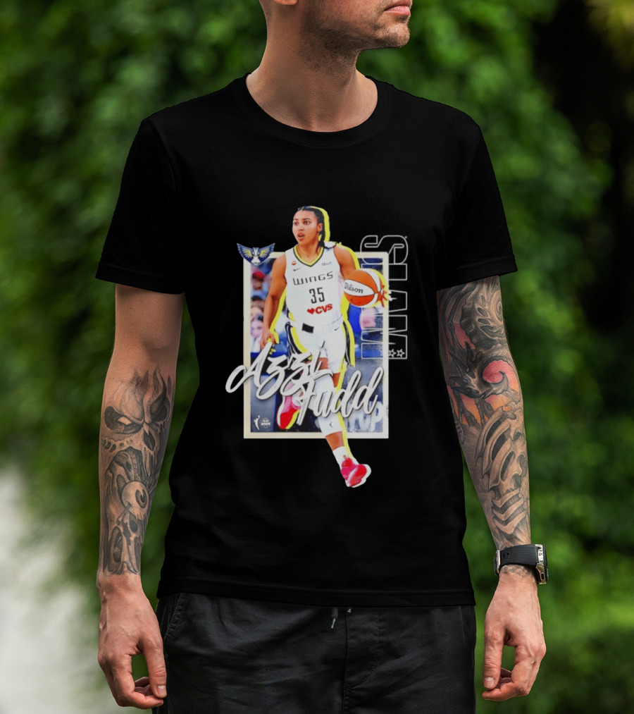 Azzi Fudd Dallas Wings Basketball Slam 262 CVS Wilson T-Shirt