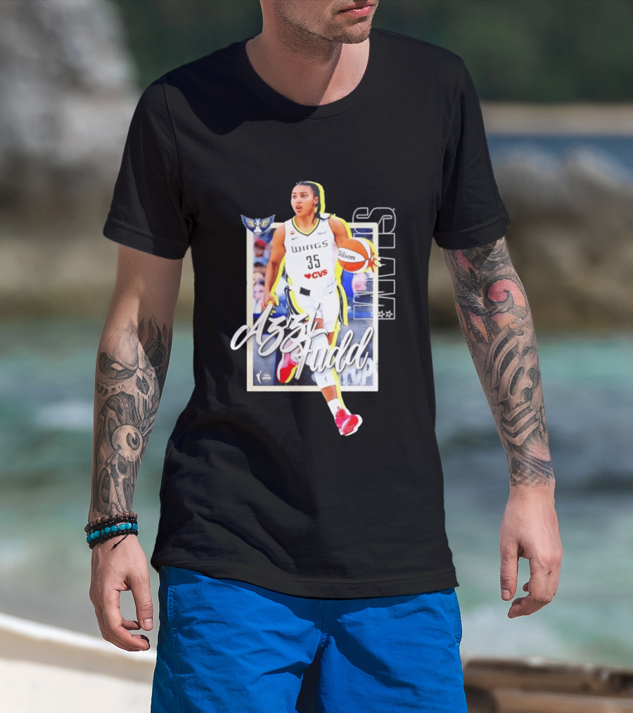 Azzi Fudd Dallas Wings Basketball Slam 262 CVS Wilson T-Shirt