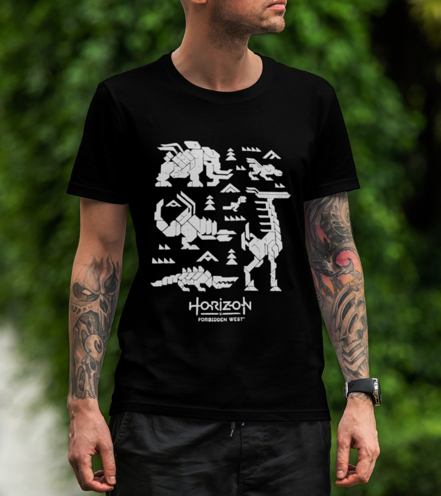 Horizon Forbidden West Machines Iconic Game Creatures T-Shirt