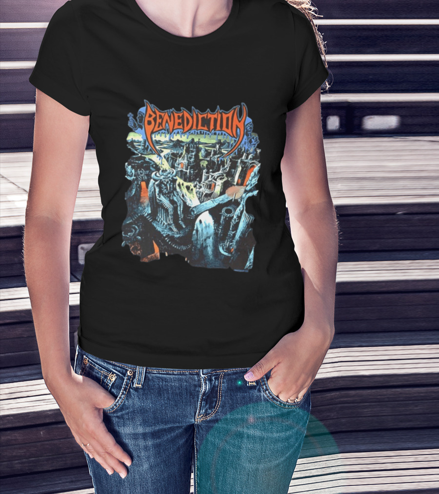 Benediction World Violation Tour 1993 Holland Germany Belgium Switzerland Austria Two Sided T-Shirt