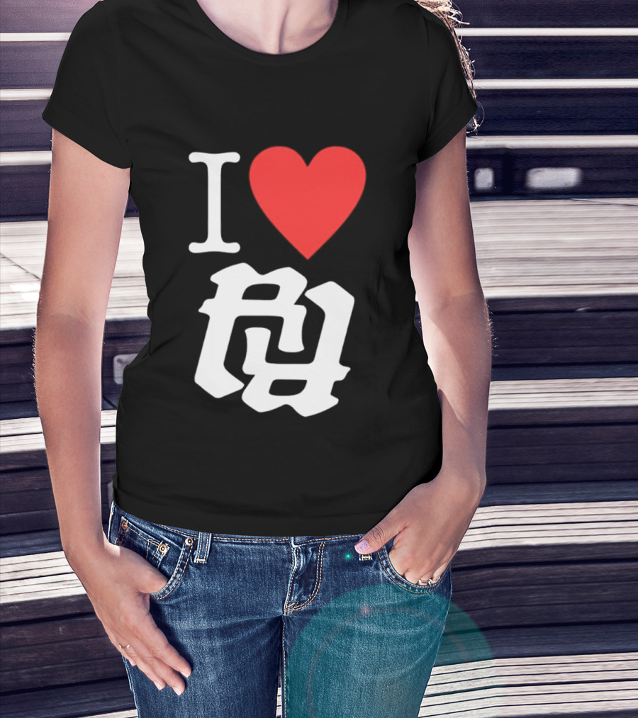I Heart RR White T-Shirt