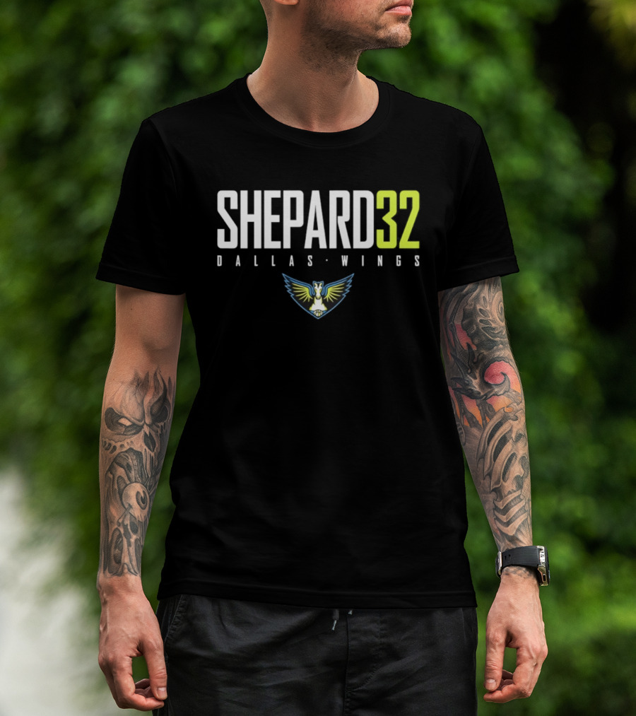 Shepard 32 Dallas Wings WNBA Logo 2026 T-Shirt