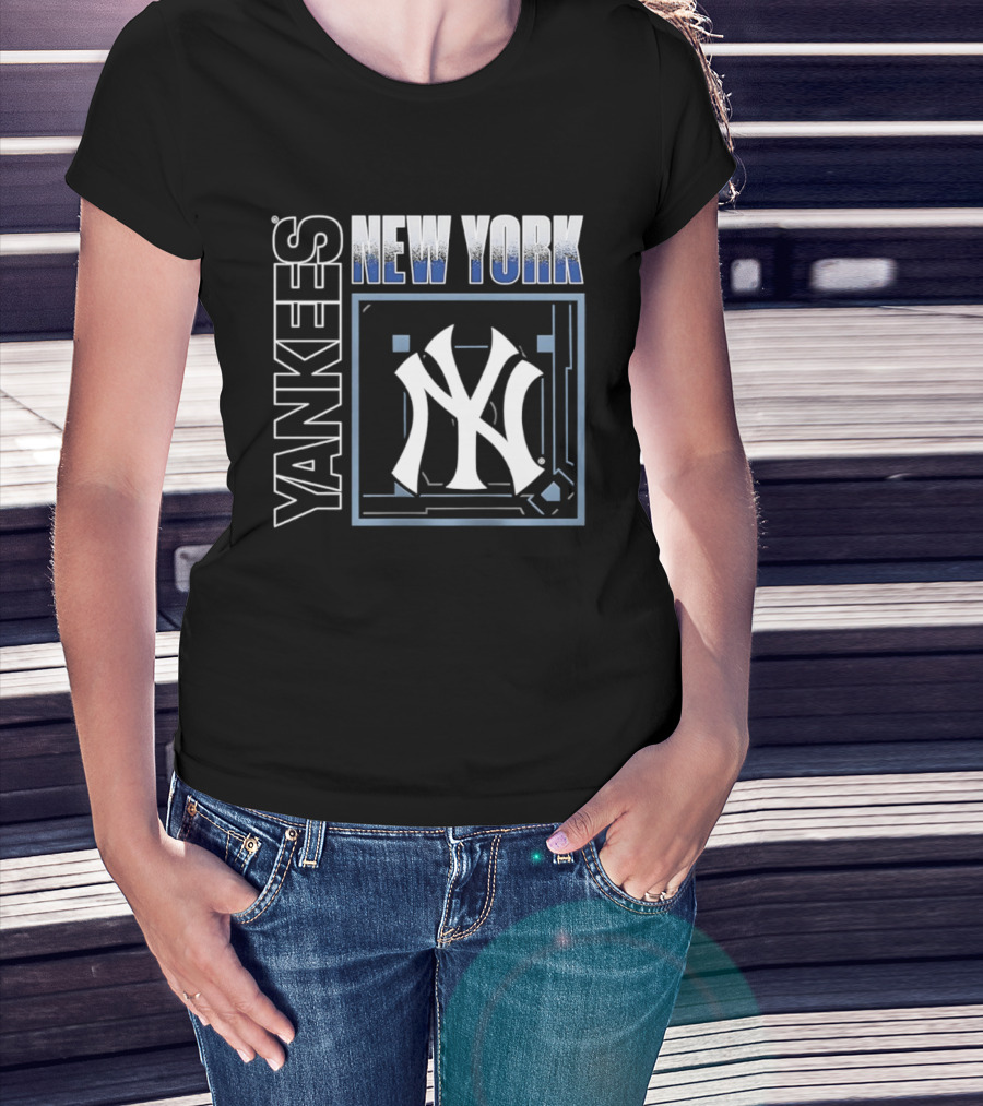Men's New York Yankees George Lombard Jr. Black Homefield Pop Yankees T-Shirt