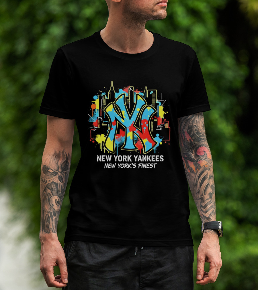 New York Yankees City Skyline New York's Finest T-Shirt