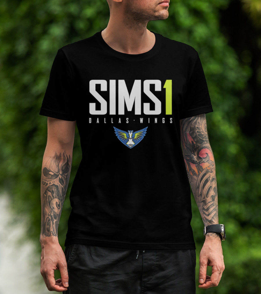 Odyssey Sims 1 Dallas Wings 2026 WNBA Player Jersey Fan Gear T-Shirt