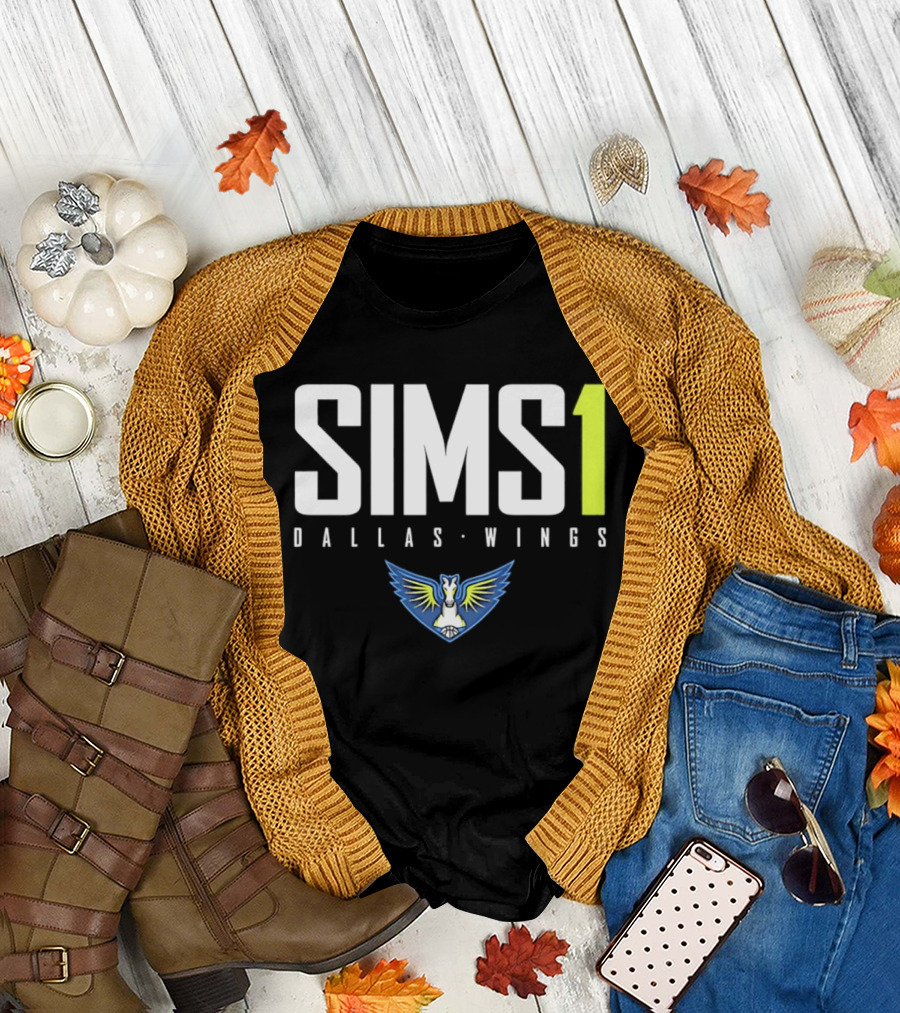 Odyssey Sims 1 Dallas Wings 2026 WNBA Player Jersey Fan Gear T-Shirt
