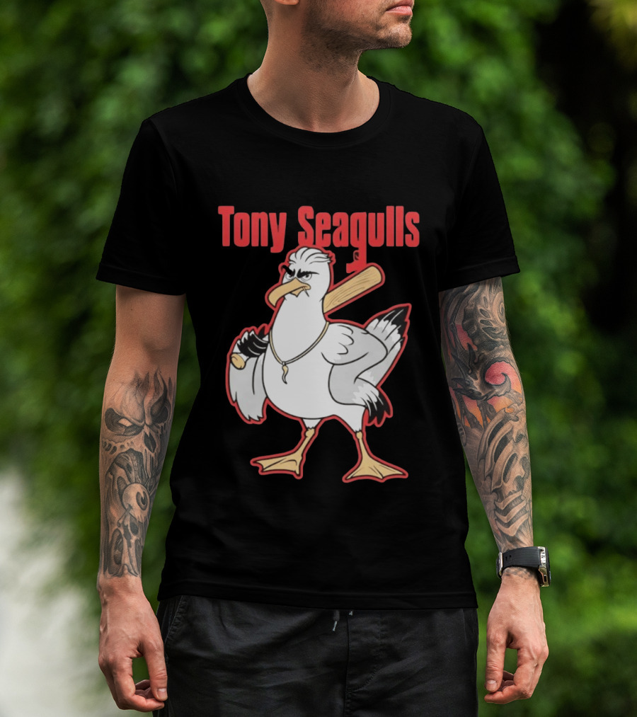 Tony Seagulls Seagull Baseball Bat Boston Red Sox Anthony Seigler T-Shirt