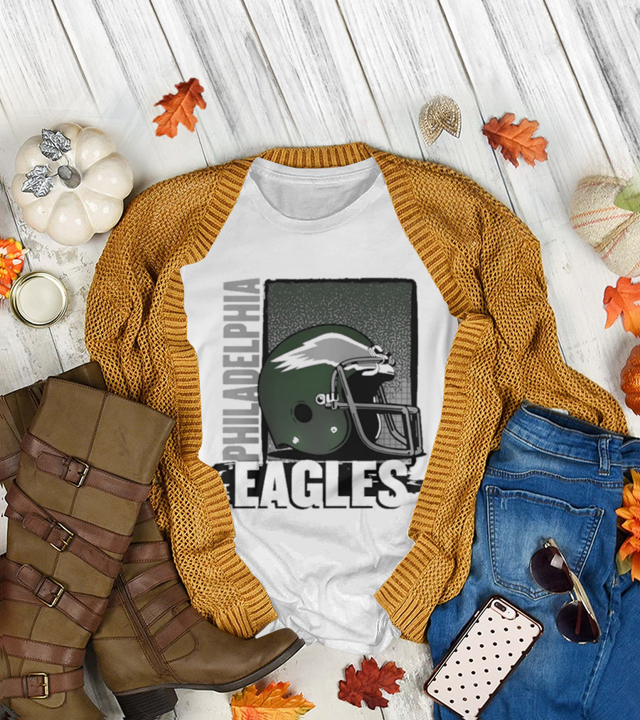 Philadelphia Eagles 2026 Season Helmet Football T-Shirt