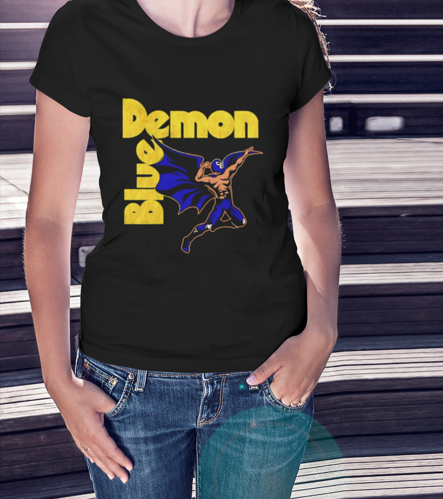 Alejandro Munoz Moreno Blue Demon Mexico Wrestling Iconic Luchador T-Shirt