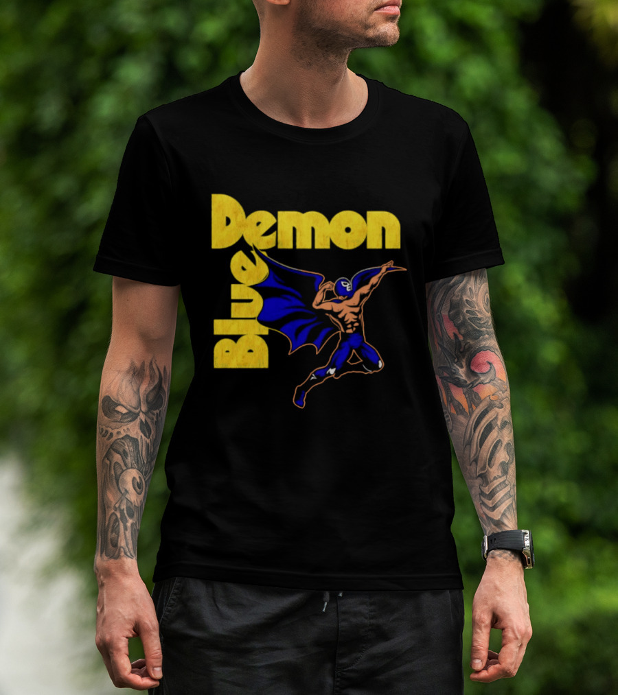 Alejandro Munoz Moreno Blue Demon Mexico Wrestling Iconic Luchador T-Shirt