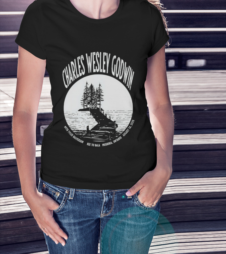 Charles Wesley Godwin 2025 Muskoka Tour Bala Ontario August 14 Key To Bala T-Shirt