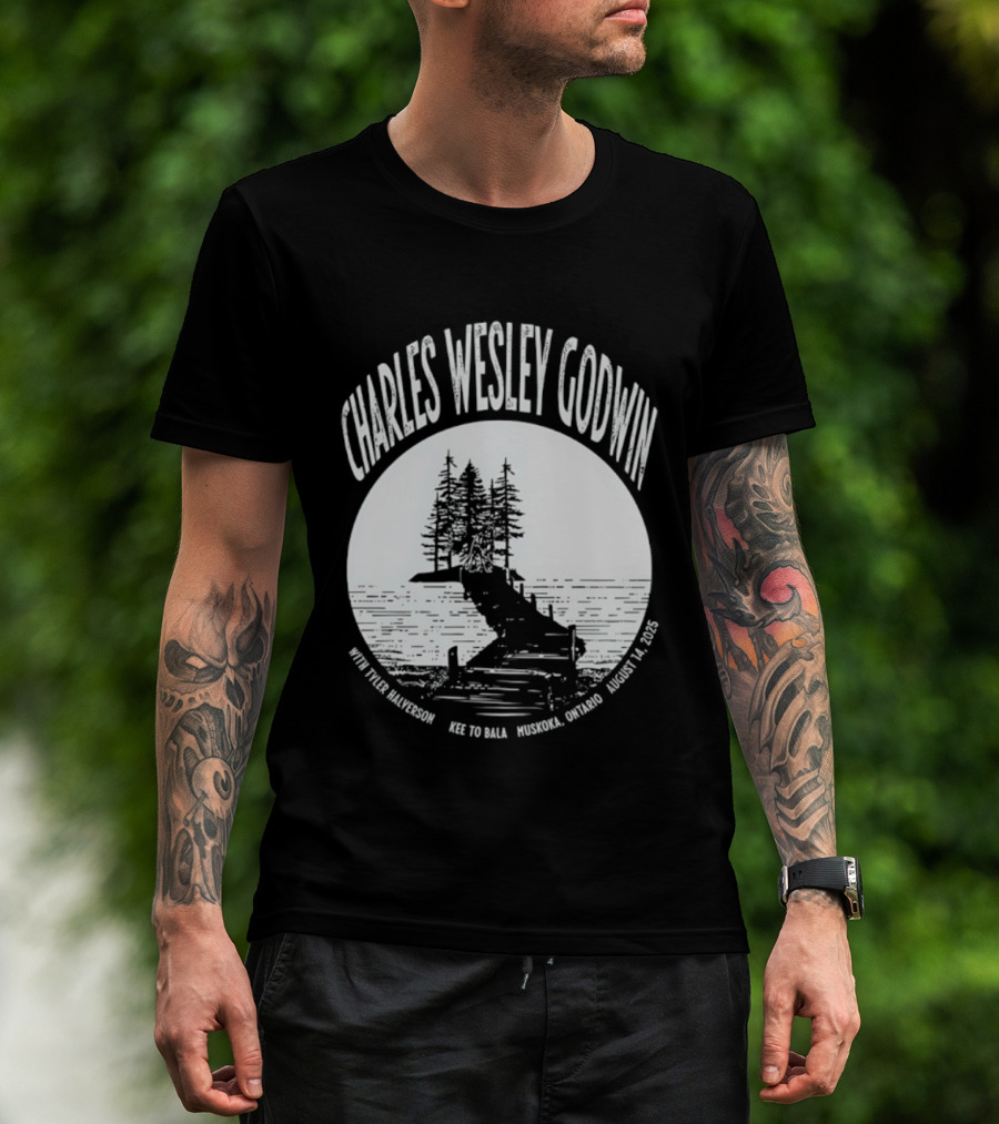Charles Wesley Godwin 2025 Muskoka Tour Bala Ontario August 14 Key To Bala T-Shirt