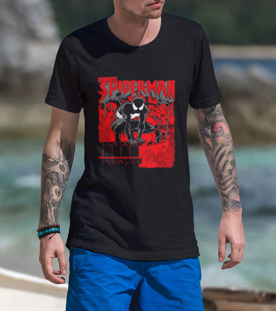 Symbiote Spider Man Marvel Venom Black Suit Comic T-Shirt