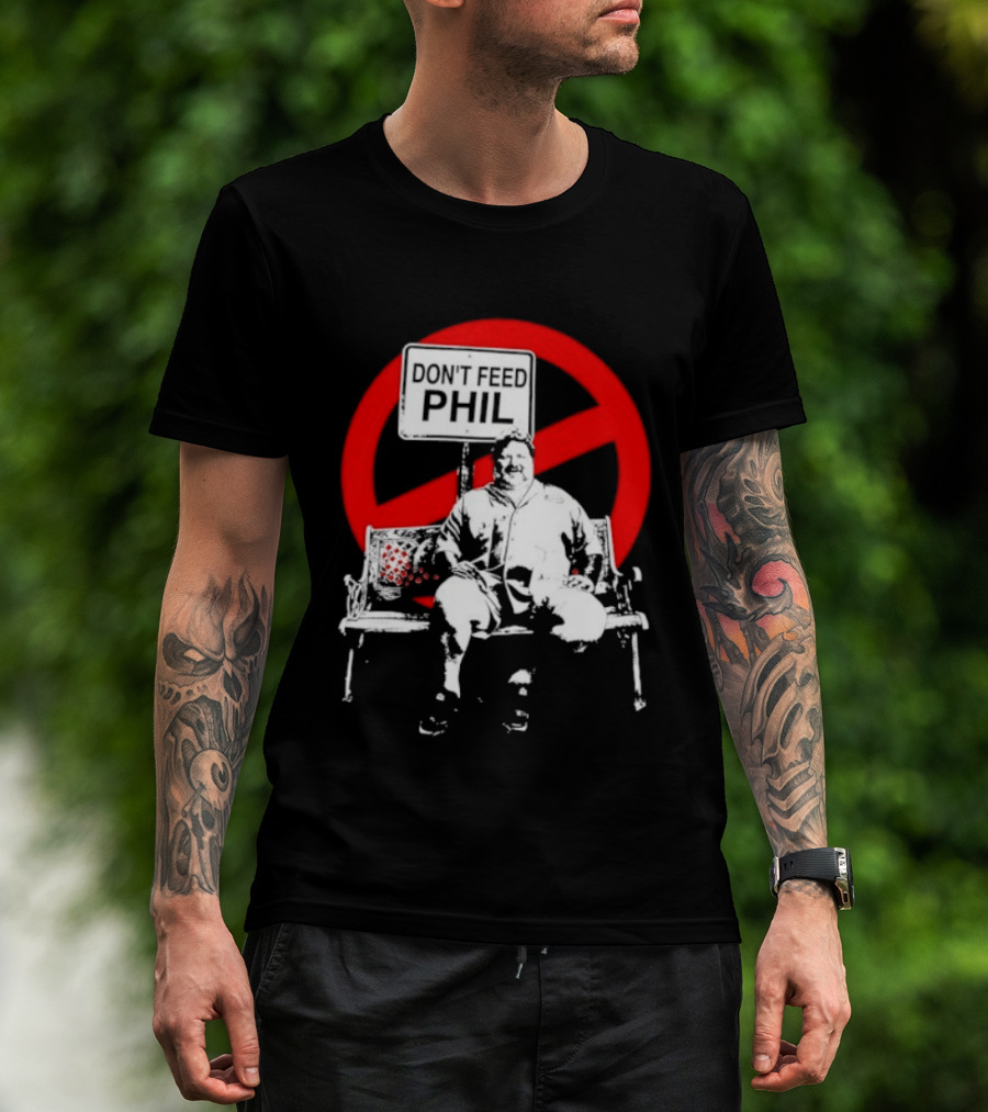 Viva La Bam MTV Reality TV Don't Feed Phil Bench Red Circle T-Shirt