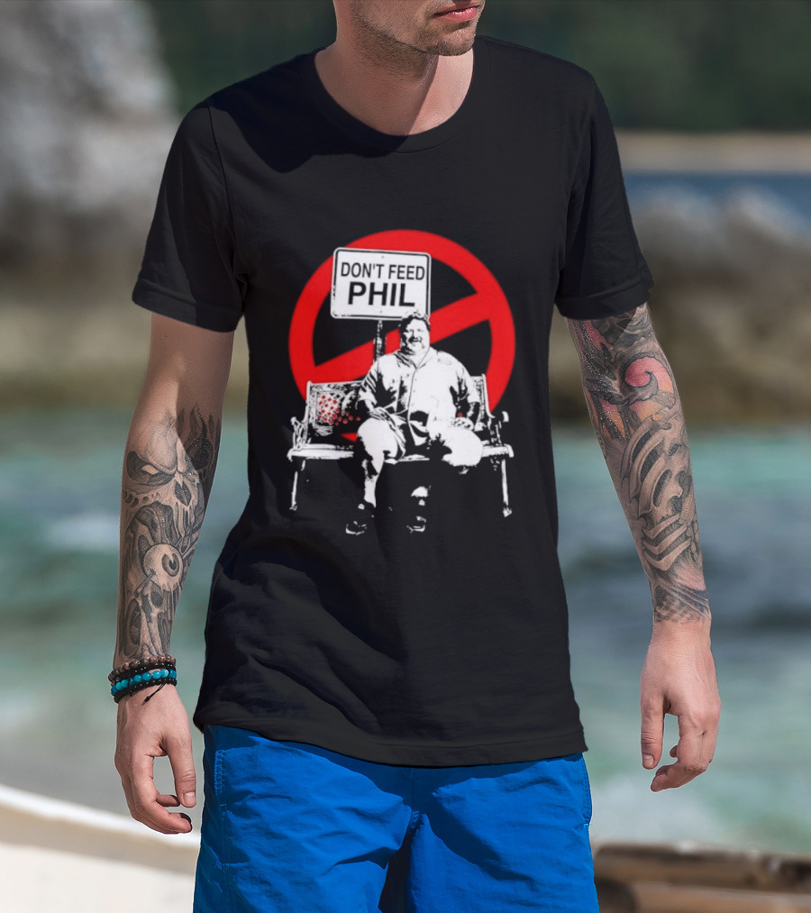 Viva La Bam MTV Reality TV Don't Feed Phil Bench Red Circle T-Shirt