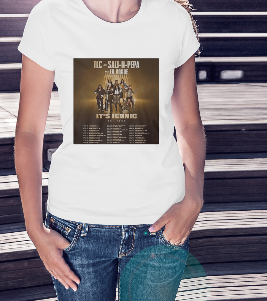 TLC Salt N Pepa En Vogue It's Iconic Tour Dates 2023 T-Shirt