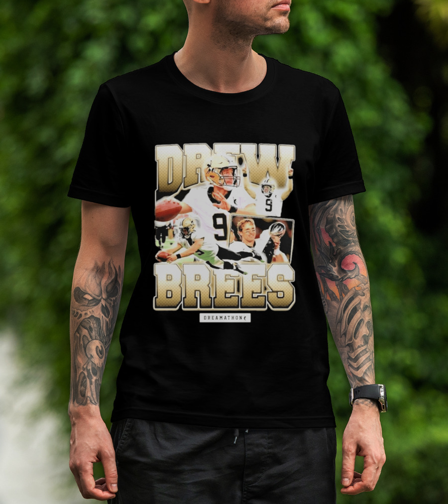Drew Brees New Orleans 9 Dreamathon T-Shirt