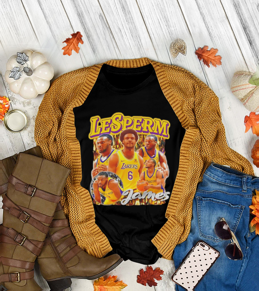LeSperm James Lakers 90s Bootleg T-Shirt