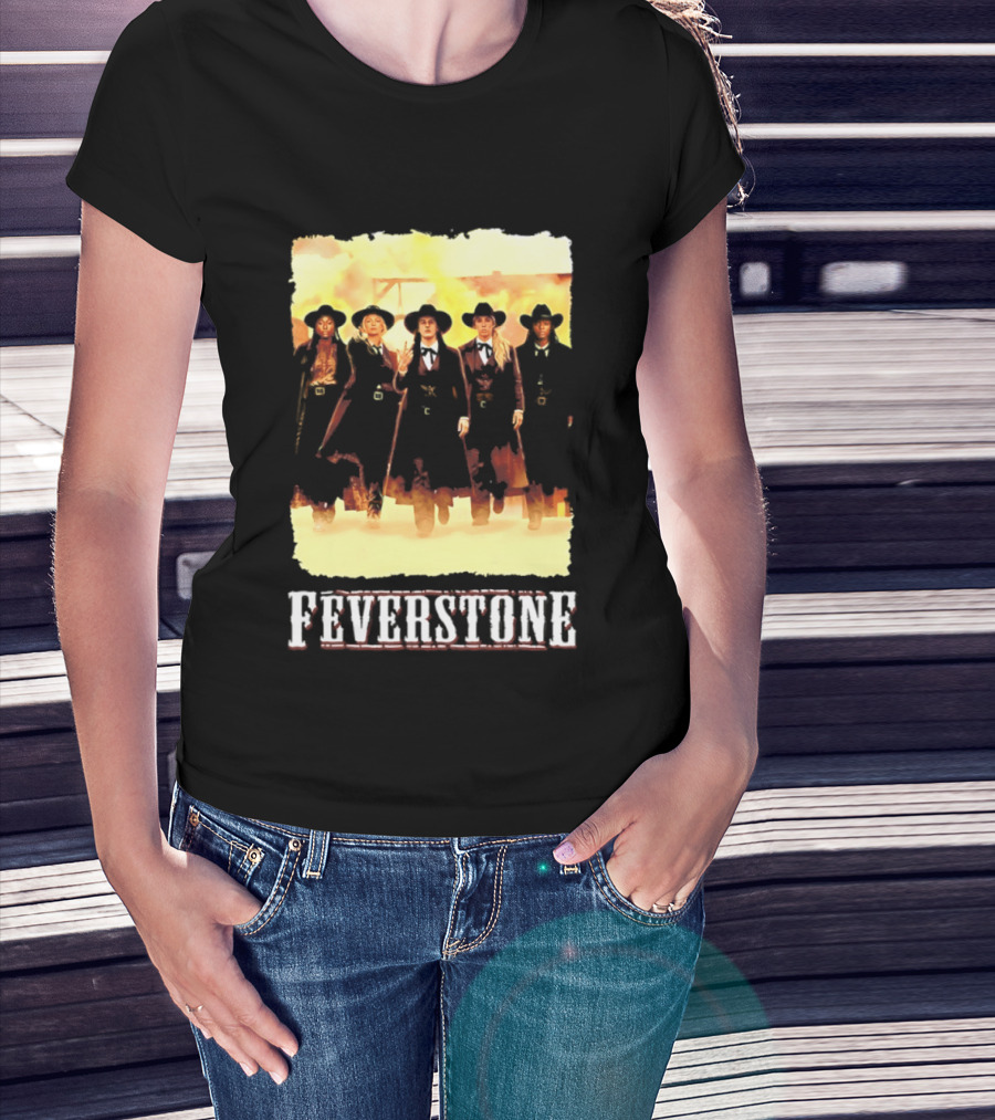 Indiana Fever Feverstone Meme Team Members In Old West T-Shirt