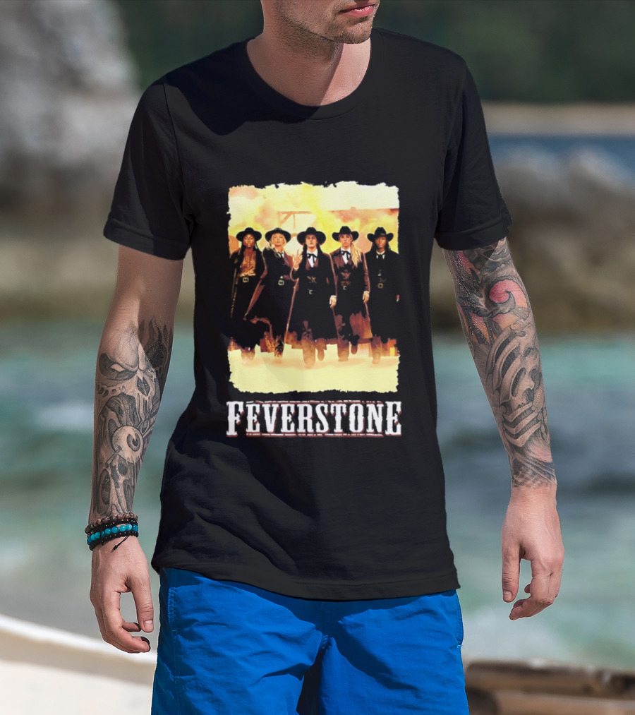 Indiana Fever Feverstone Meme Team Members In Old West T-Shirt