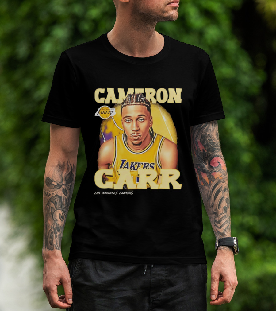 Cameron Carr Los Angeles Lakers NBA 2026 Airbrush T-Shirt