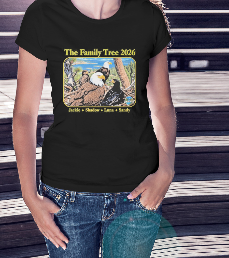 The Family Tree 2026 Jackie And Shadow Jackie The Eagle Big Bear Lake T-Shirt