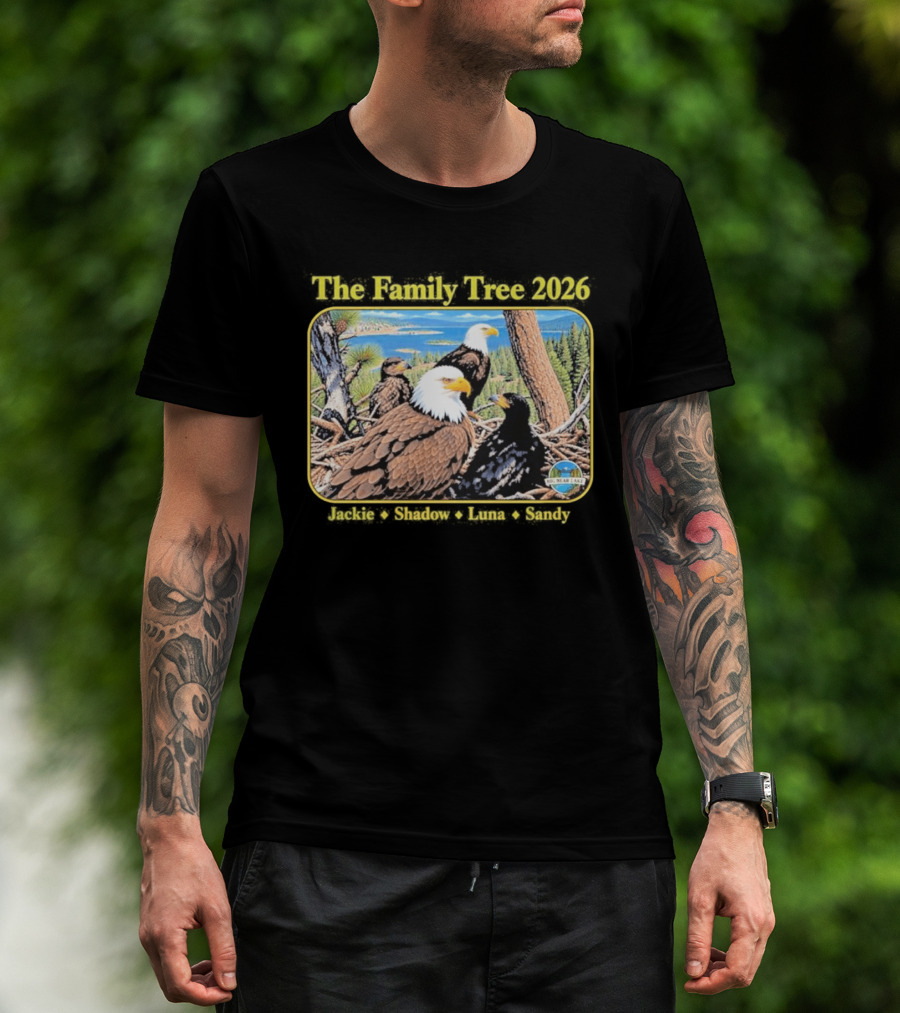 The Family Tree 2026 Jackie And Shadow Jackie The Eagle Big Bear Lake T-Shirt