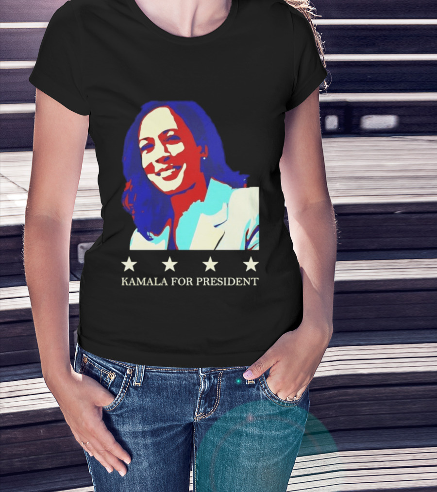 Kamala Harris Kamala For President Presidential Campaign Stars T-Shirt