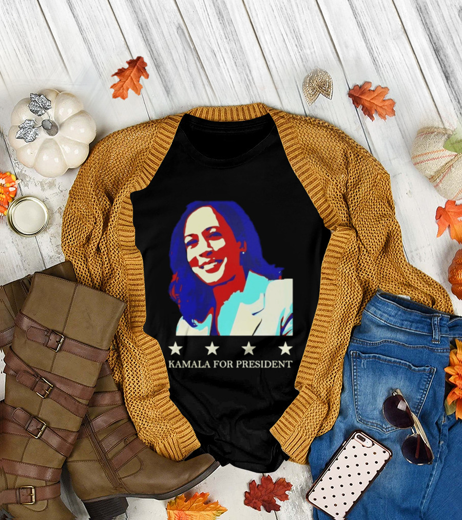 Kamala Harris Kamala For President Presidential Campaign Stars T-Shirt