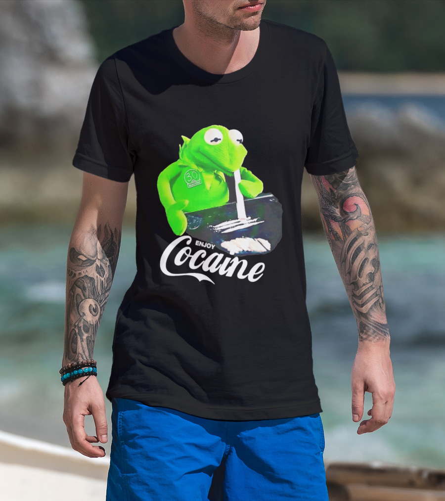 Kermit The Frog Enjoy Cocaine Muppets T-Shirt