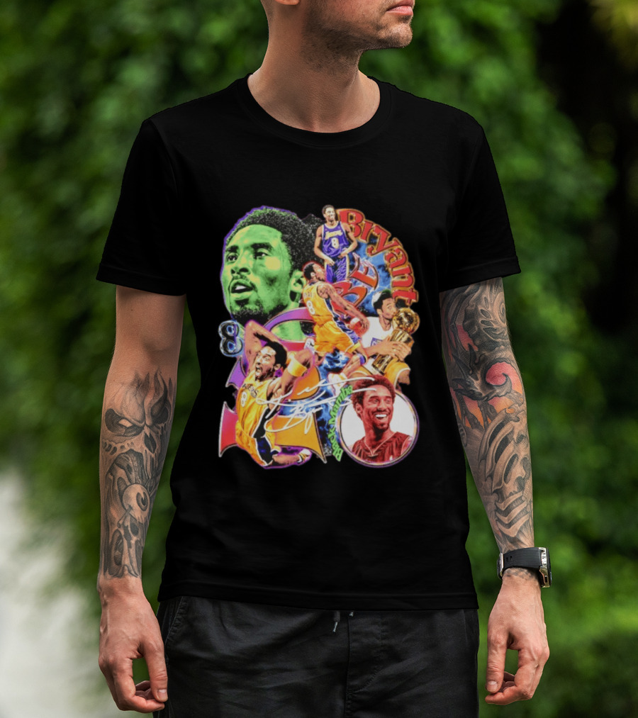 Kobe Bryant 8 Los Angeles Lakers NBA Champion Legacy T-Shirt