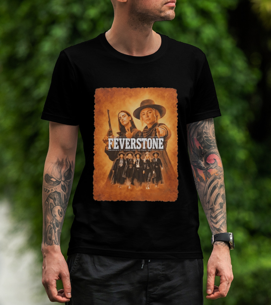 Feverstone Women In Western Style Indiana Fever Basketball T-Shirt