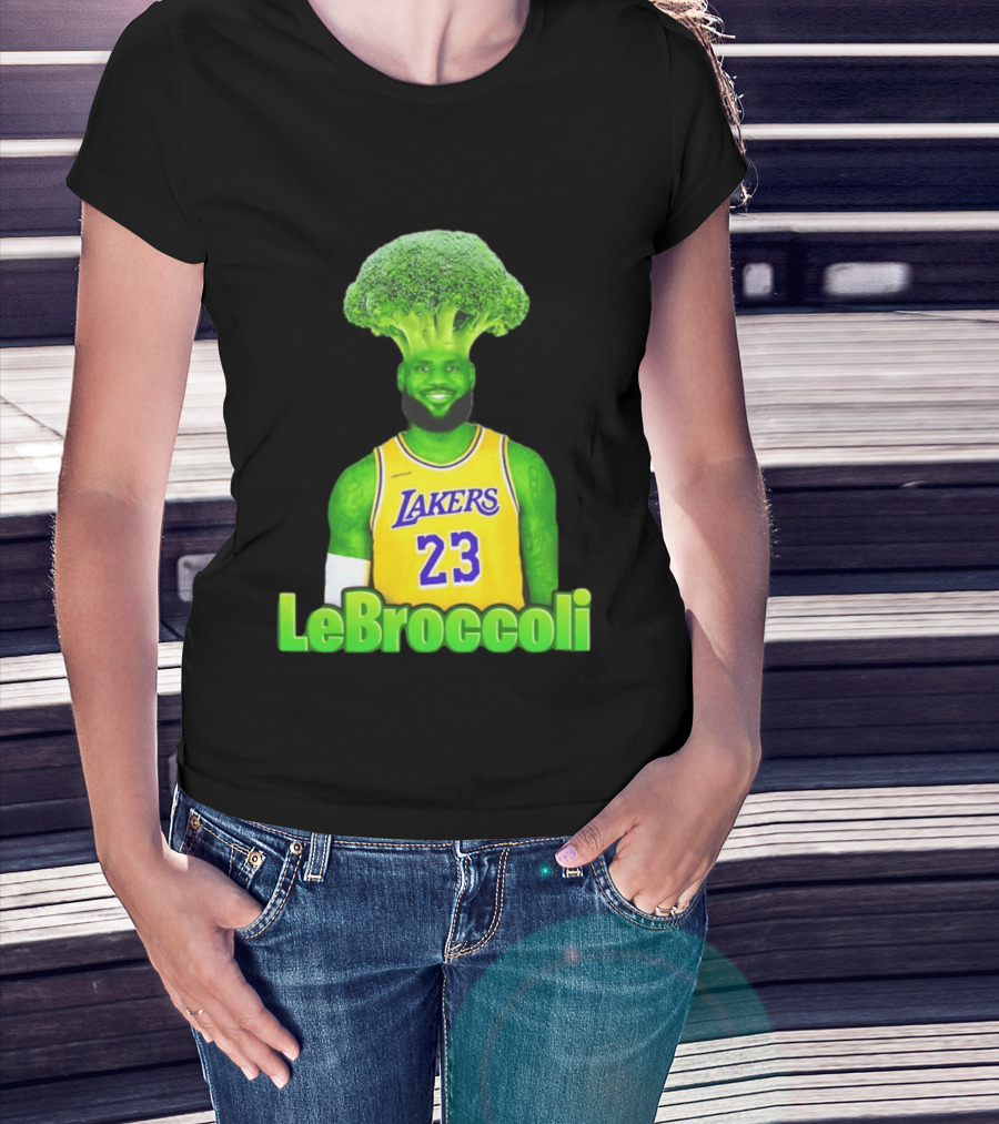 LeBron James Los Angeles Lakers LeBroccoli Lebron 23 NBA Basketball T-Shirt