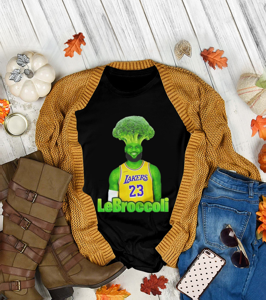 LeBron James Los Angeles Lakers LeBroccoli Lebron 23 NBA Basketball T-Shirt