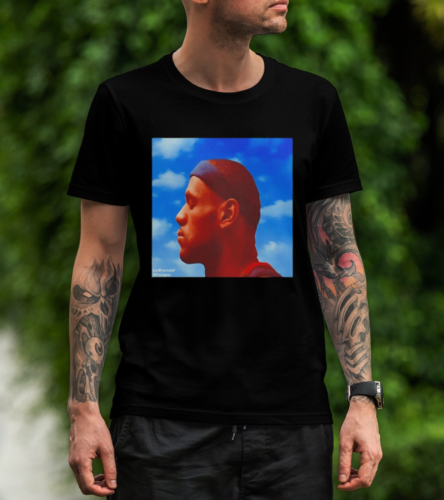 LeBron James LeBronald Mixtape Nothing Was LeSame Los Angeles Lakers Sky T-Shirt