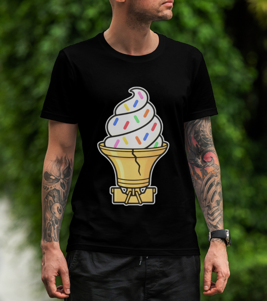 Liberty Bell Ice Cream Cone With Sprinkles Philly T-Shirt