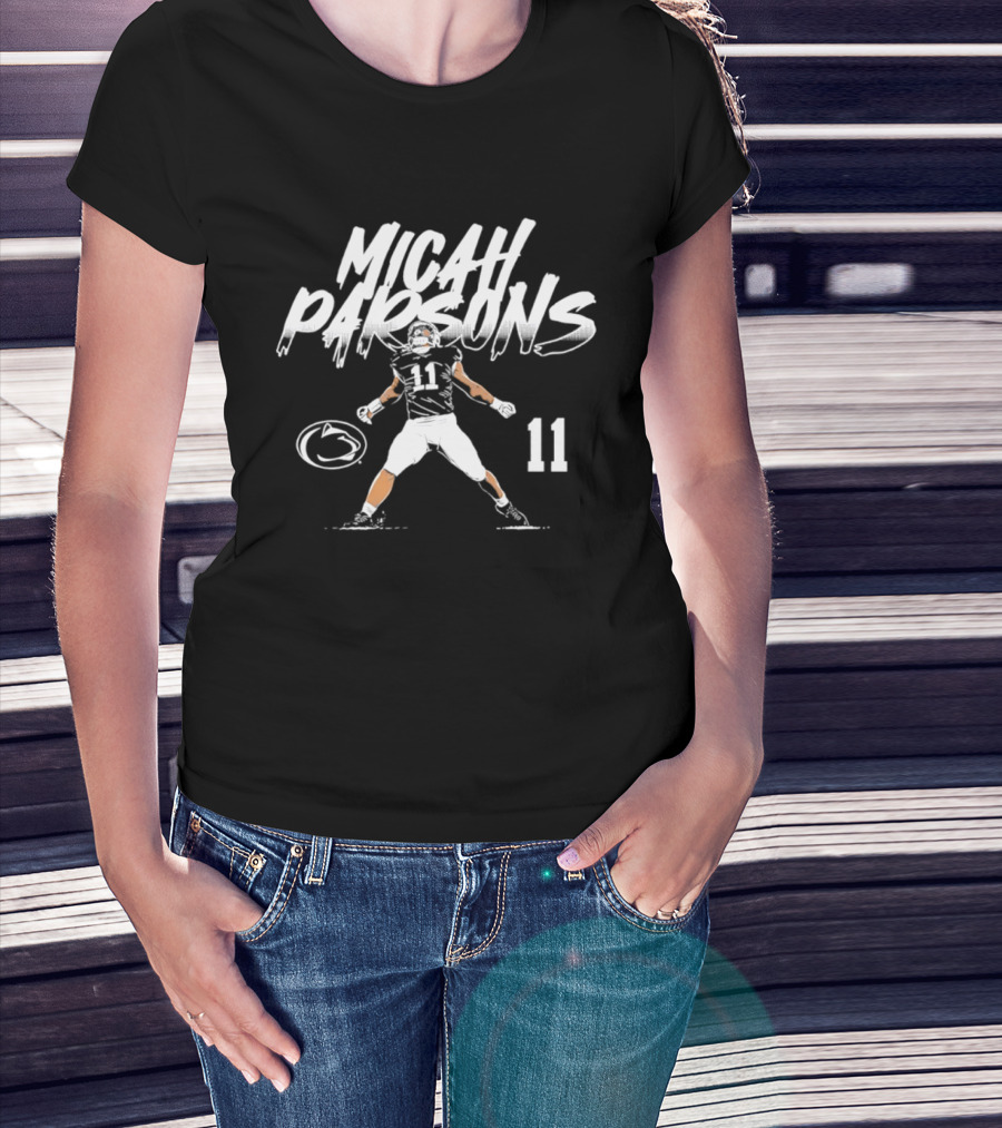 Micah Parsons 11 Penn State Football NCAA 2026 Star Pose T-Shirt