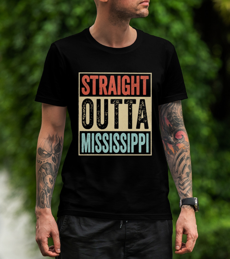 Straight Outta Mississippi Souvenir Performance T-Shirt