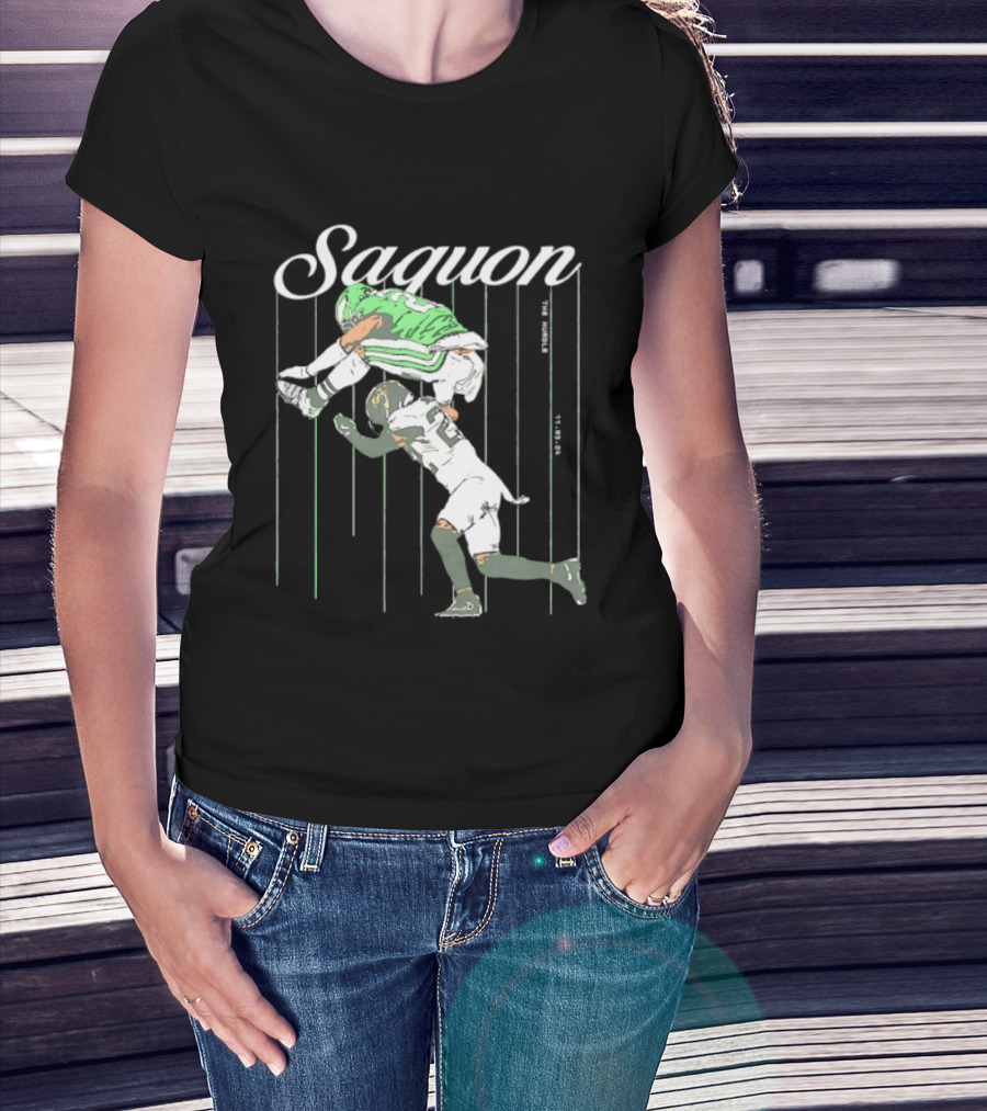 Saquon Barkley Backwards Hurdle Against Philadelphia Eagles T-Shirt