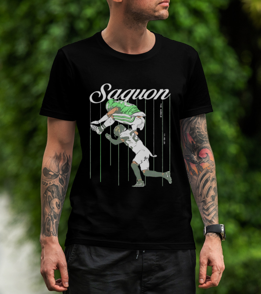 Saquon Barkley Backwards Hurdle Against Philadelphia Eagles T-Shirt