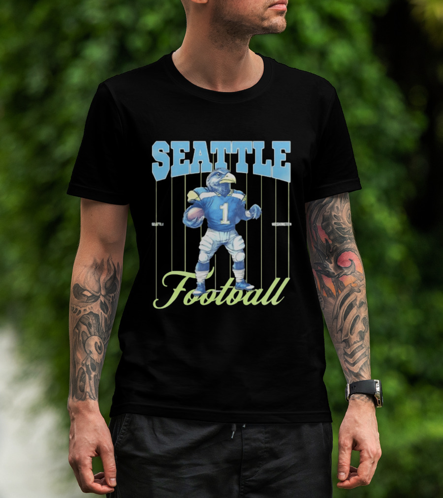 Seattle Seahawks 1 Seattle Washington Football Bird T-Shirt