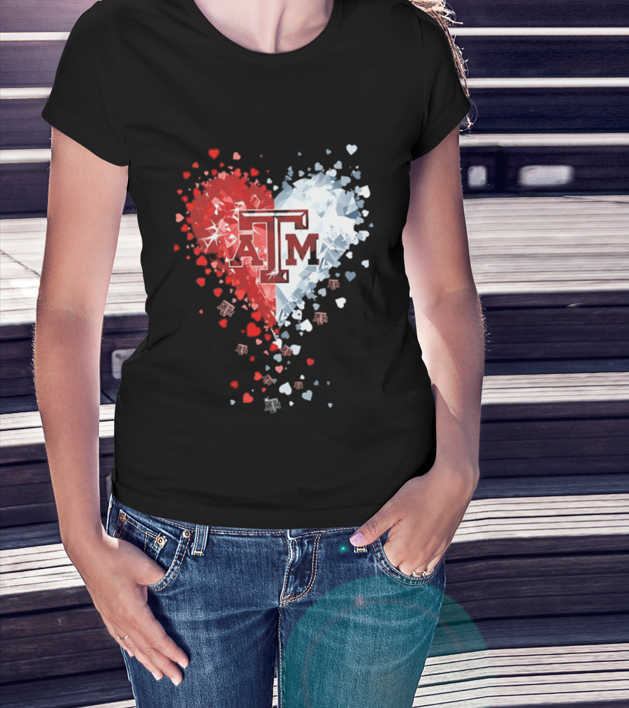 Texas A&M Aggies Heart Diamond 2026 NCAA College Station T-Shirt