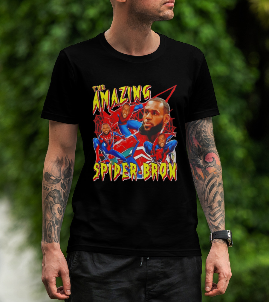 The Amazing Spider Bron LeBron James Web Slinger T-Shirt