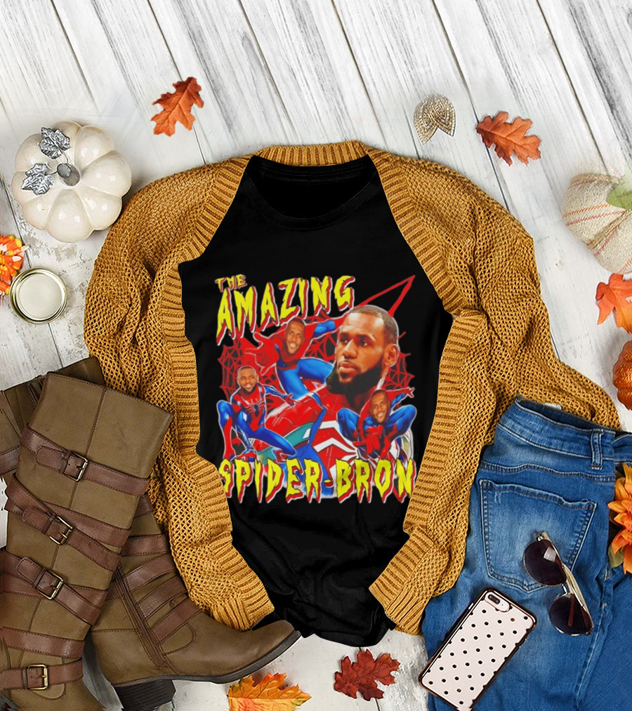 The Amazing Spider Bron LeBron James Web Slinger T-Shirt
