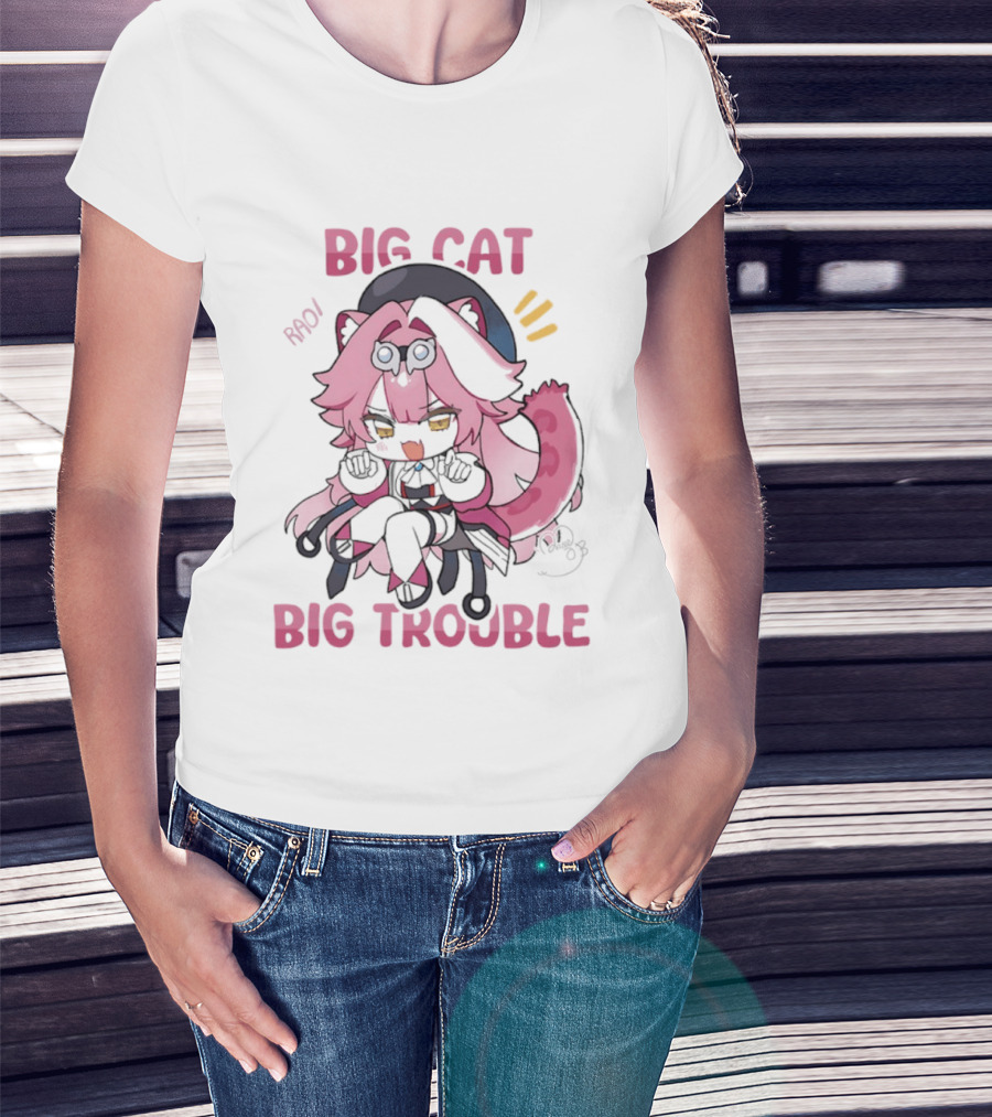 BIG Cat Prowls Into BIG Trouble Anime T-Shirt
