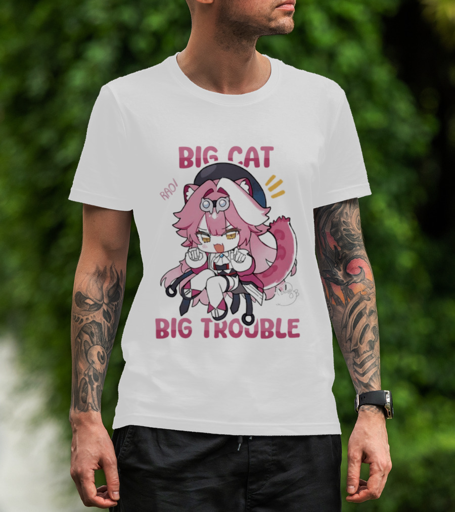 BIG Cat Prowls Into BIG Trouble Anime T-Shirt